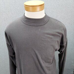 We the Free Gray Mock Neck Top boho Performance Long Sleeve Shirt SMALL